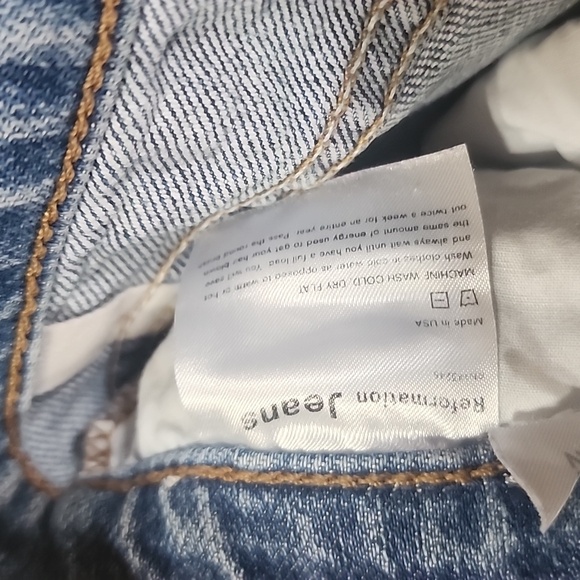 Reformation High Waisted Jeans Women's Button Fky Size 25 - Picture 8 of 8